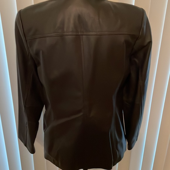 Dark Brown Leather Jacket - Picture 2 of 3